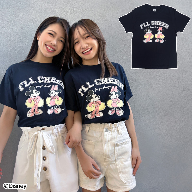 【Disney】ミッキー＆ミニー / Tシャツ　チアリーダー